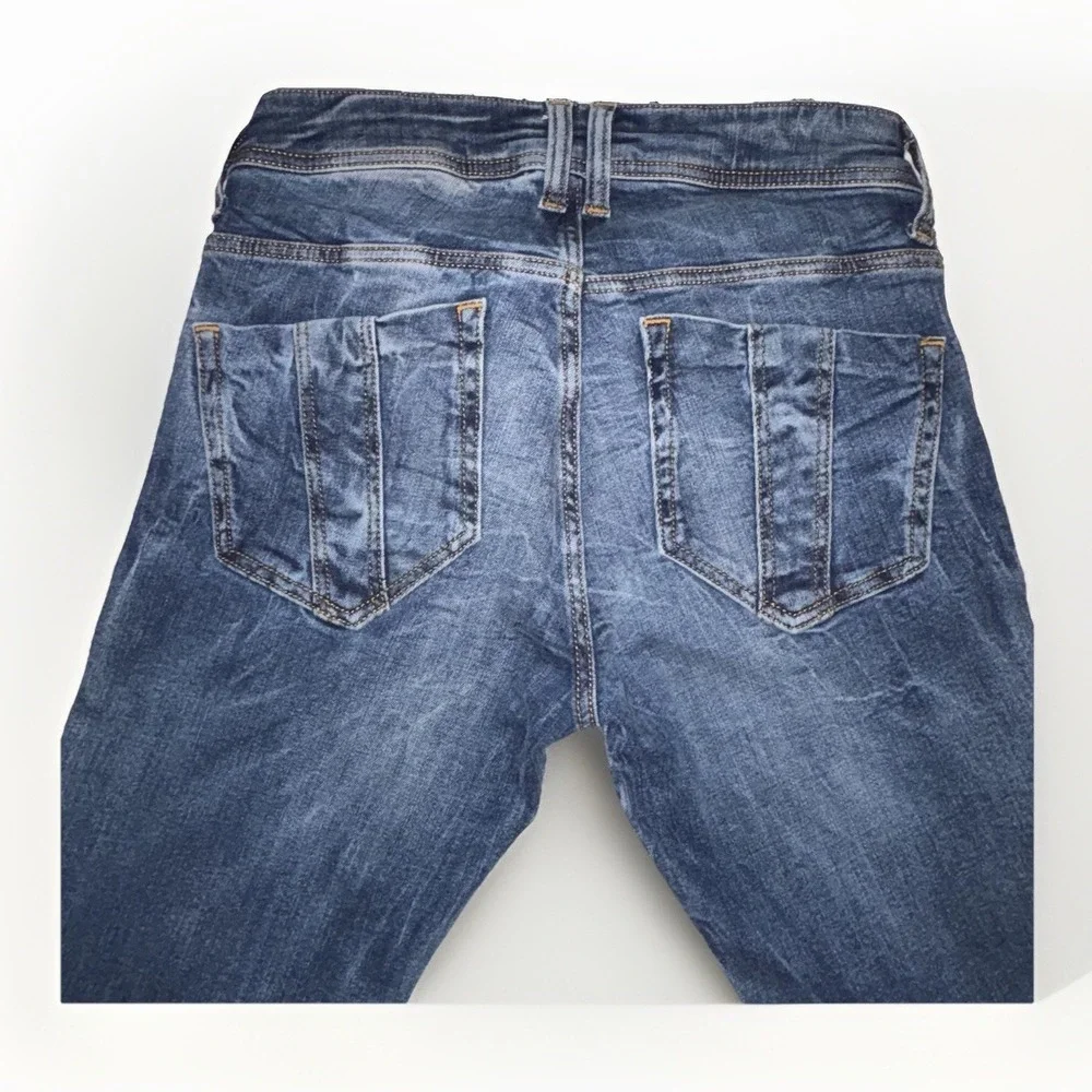 Burberry Brit Blue Washed Denim Langley Skinny Leggings Size 25‎ - Picture 9 of 10